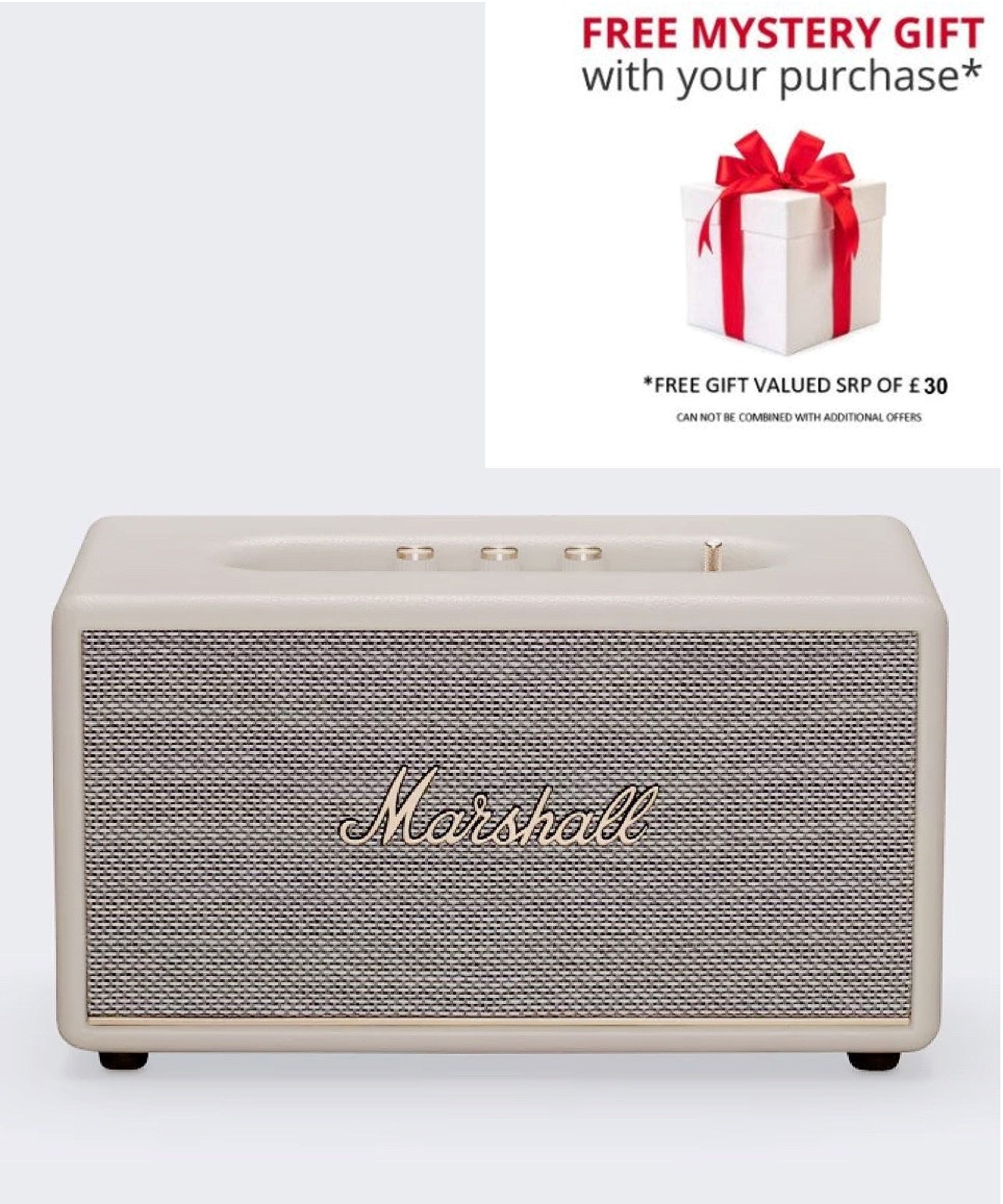 Marshall Stanmore III Bluetooth Wireless Speaker Cream Free Gift RRP