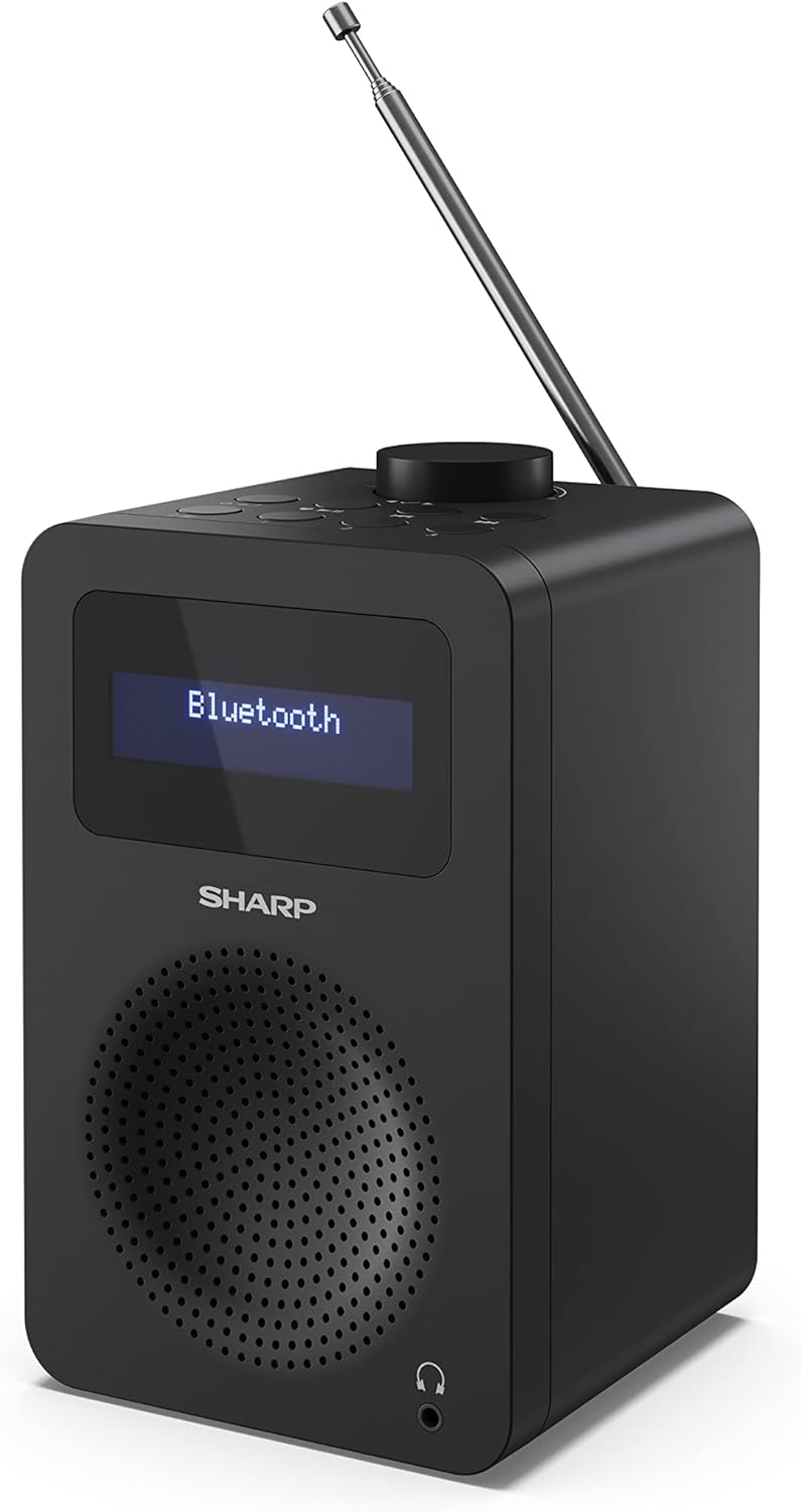 SHARP DR-430 Tokyo Digital Radio, Bluetooth 5.0, DAB+/FM Radio Audio Player, Dual Alarm Clock