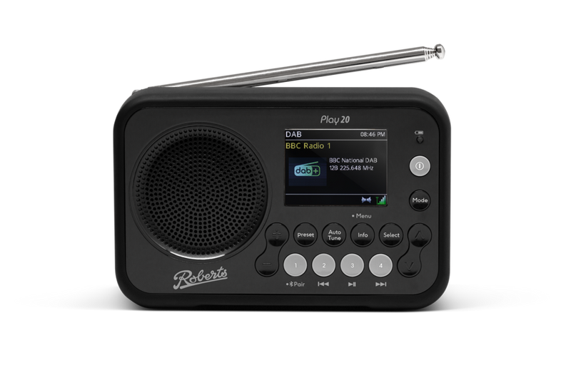 Roberts PLAY20 Compact and Portable DAB/DAB+/FM Digital Radio