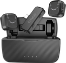 FIFINE M12 Wireless Lavalier Microphone – Dual-Channel 2.4GHz Wireless Microphone System