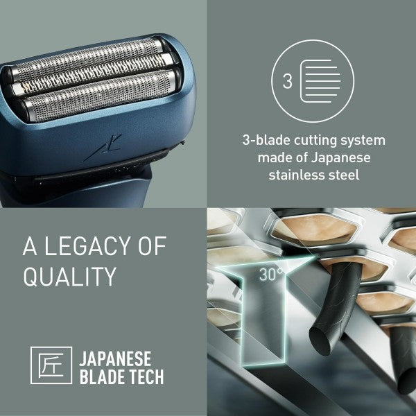 Panasonic ES-LT4B 3-Blade Wet and Dry Electric Shaver for Men, Rechargeable, Skin Comfort Sensor, Multi-Flex 12D Head - Minimize The 5 o’Clock Shadow
