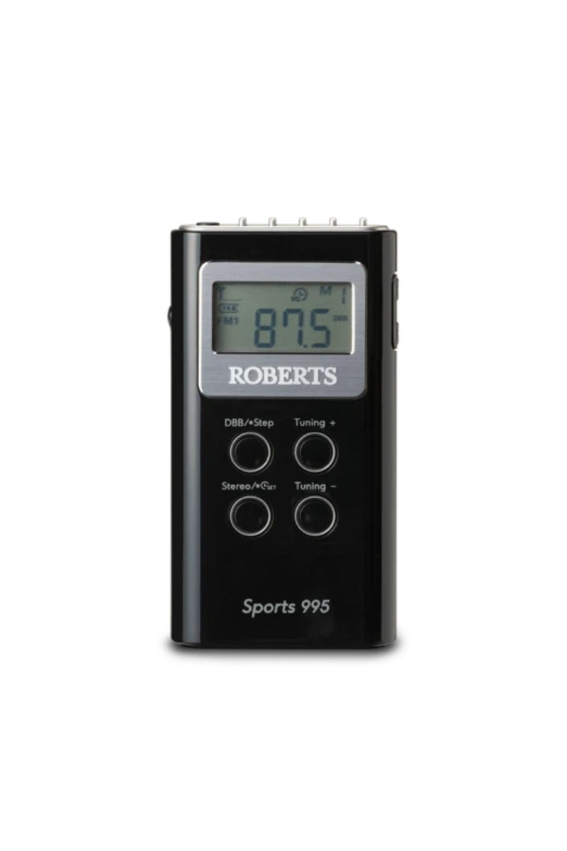 Roberts Sports 995 Personal Portable FM/AM Radio - Black