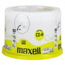 Maxell CD-R 52x White Full Face Inkjet Printable Surface - 50 Discs in Spindle Pack