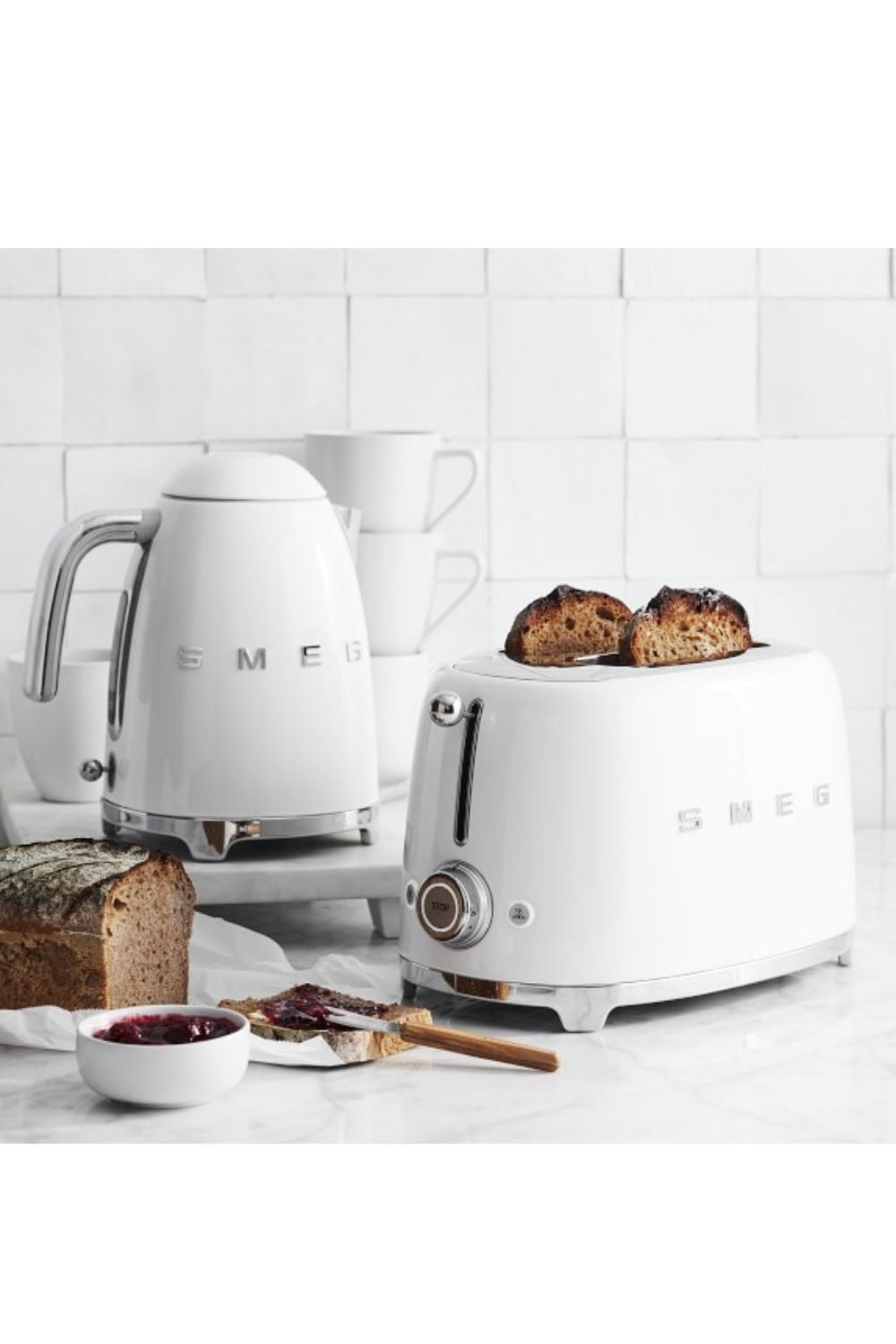 White Smeg Kettle And Toaster Smeg White Toaster And Kettle Smeg