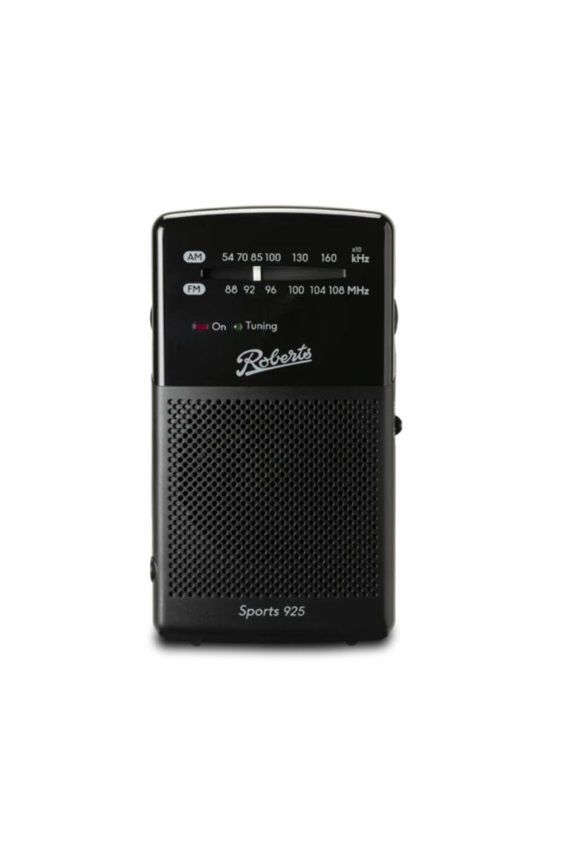 Roberts Sports 925 Personal Portable FM/AM Radio - Black