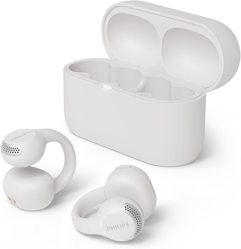Philips TAQ2000 Ear Cuff Style True Wireless Open Ear Multipoint Earbuds - Free Gift RRP £5!