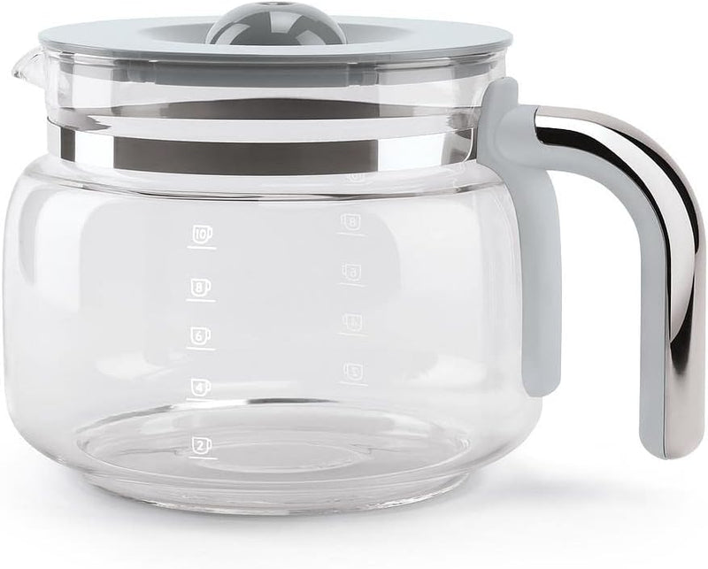 Smeg DCF02 Drip Filter Coffee Machine Matte Colour + DCGC01 Glass Carafe Spare Jug Bundle
