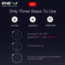 ENER-J Indoor Security Camera System Wireless with Motion Sensor, Night Vision, 360 Degree Pan Tilt Zoom, 720P