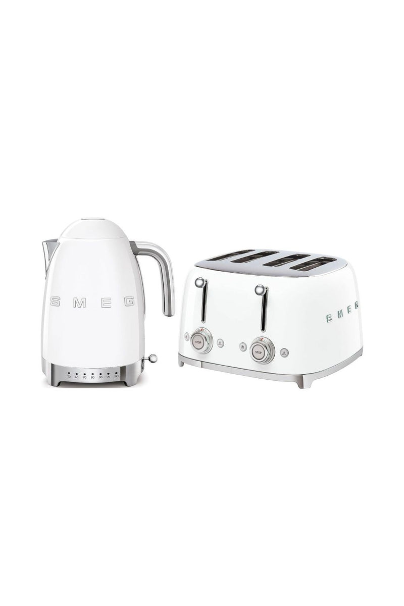 Smeg Bundle Set TSF03 4-Slice Toaster & KLF04 1.7L Variable Temperature Controlled Kettle