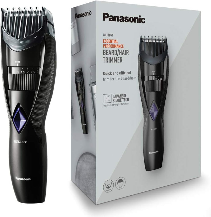 Panasonic ER-GB37 Wet & Dry Electric Beard Trimmer for Men - Free Gift RRP £5!