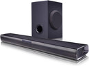 LG SQC1 Bluetooth Soundbar with Wireless Subwoofer Black - Free Gift RRP £25