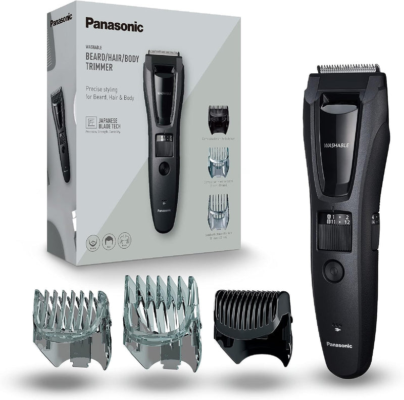 Panasonic ER-GB62 & ER-GN30 Body, Facial Hair Trimmer Bundle - Free Gift RRP £10!