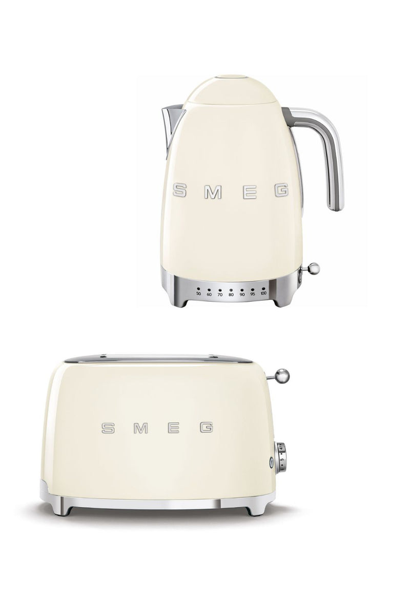 Smeg Bundle Set TSF01 2-Slice Toaster & KLF04 1.7L Variable Temperature Controlled Kettle