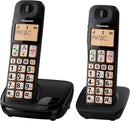 Panasonic KX-TGE112EB Big Button Twin DECT Cordless Telephone