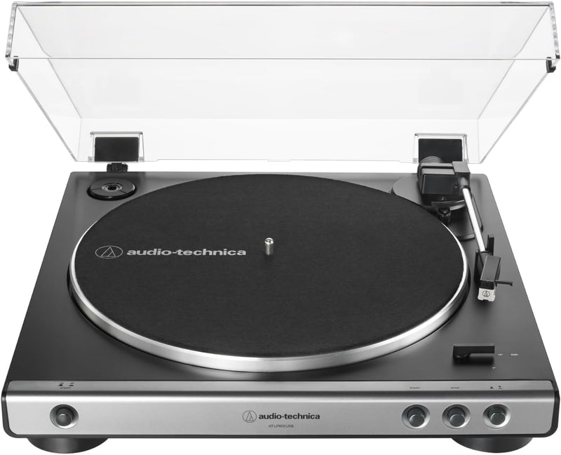 Audio Technica AT-LP60XUSB Fully Automatic Belt-Drive Turntable - Analog and USB - Free Gift RRP £15!