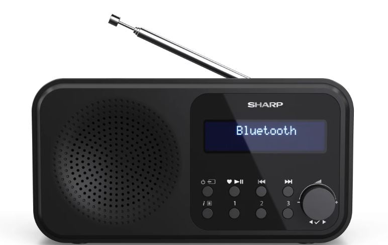 Sharp DR-P420 Digital Radio, BT, DAB+/FM, Alarm, including Panasonic Headphone