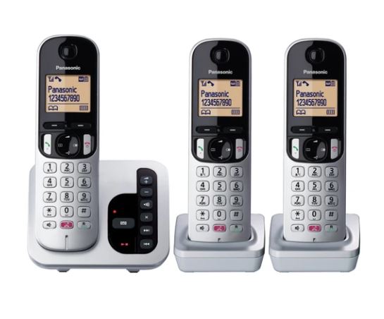 Panasonic KX-TGC263ES Cordless Phone with Answer Machine Triple (minor box damage)