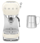 Smeg ECF02 Espresso Machine + CMMJ01 Milk Frothing Jug Bundle