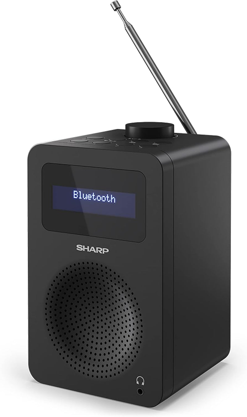Sharp DR-430BK Digital Bluetooth DAB+/FM Radio, Alarm Clock, 40 Pre-Sets