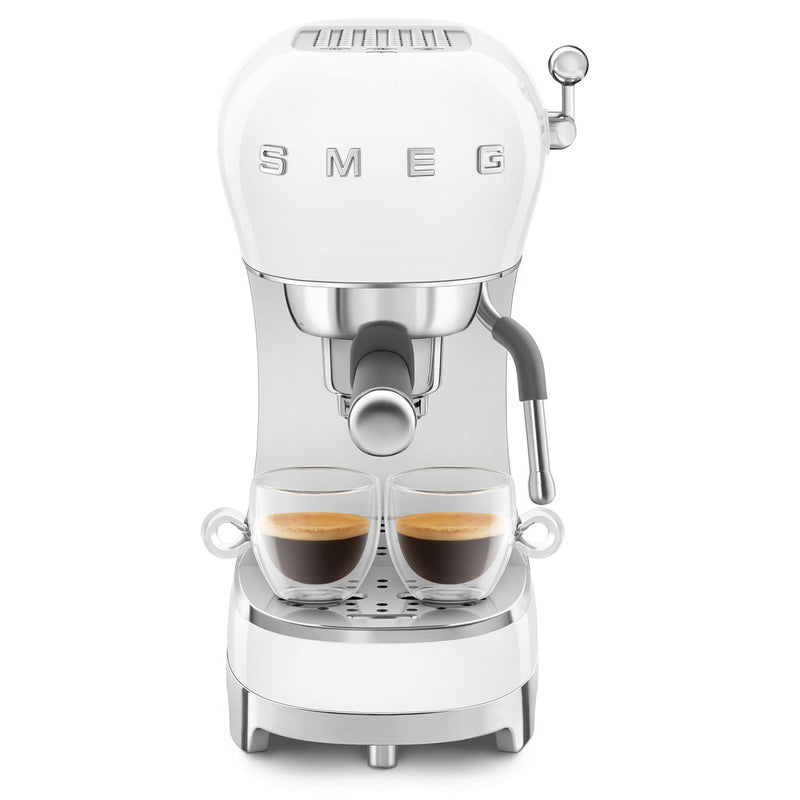 Smeg ECF02 Black Espresso Coffee Machine with Steam Wand