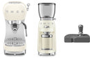 Smeg ECF02 Espresso Machine + CGF11 Coffee Grinder + ECTS01 Coffee Tamping Bundle