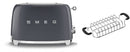 Smeg TSF01 2 Slice Toaster + TSBW01 Bun Warmer Bundle