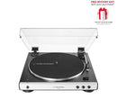 Audio-Technica LP60XBT Turntable, Bluetooth, White - Free Gift RRP £20!