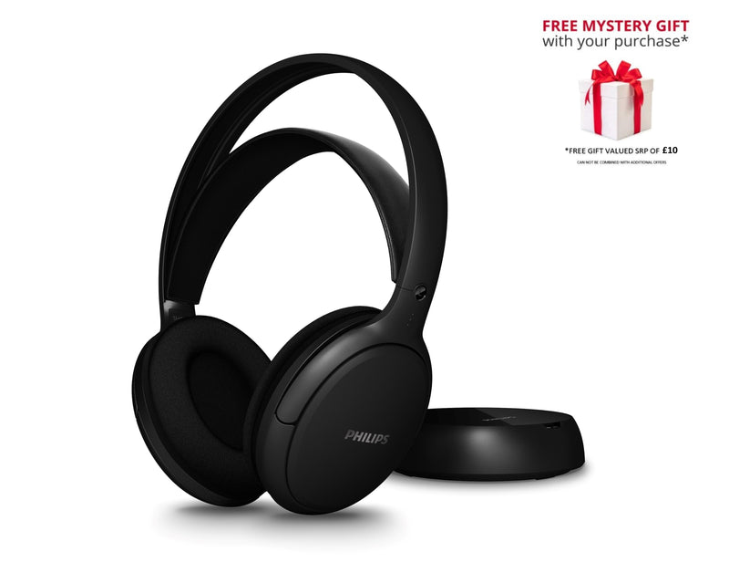 Philips RF-SHC5200M2 Wireless Hi-Fi Over-Ear Rechargeable Headphone - Free Gift RRP £10!
