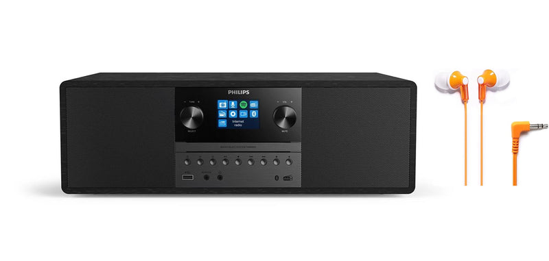 Philips Music System with Internet Radio, DAB+, Bluetooth, CD, USB, and Spotify Connect