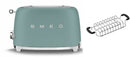 Smeg TSF01 Matte 2 Slice Toaster + TSBW01 Bun Warmer Bundle