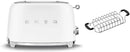 Smeg TSF01 Matte 2 Slice Toaster + TSBW01 Bun Warmer Bundle