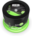 Maxell DVD+R 4.7 GB 16X 120 Min Video - 50 Pack