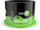 Maxell DVD+R 4.7 GB 16X 120 Min Video - 50 Pack