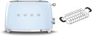 Smeg TSF01 2 Slice Toaster + TSBW01 Bun Warmer Bundle