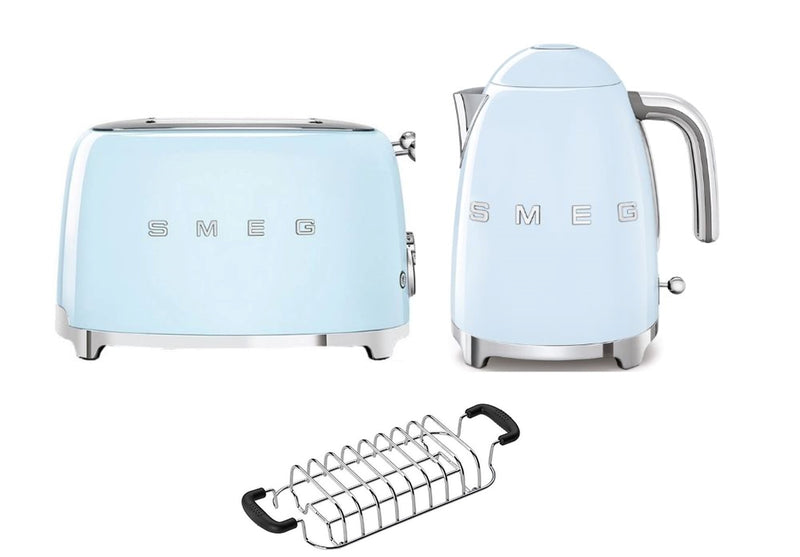 Smeg KLF03 Kettle + TSF01 Toaster + TSBW01 Bun Warmer Bundle