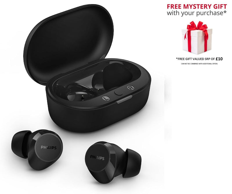 Philips TAT1209 True Wireless Earphones with Portable Charging Case - Free Gift RRP £10!