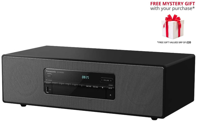 Panasonic SC-DM502-K Premium Stereo System - Free Gift RRP £20!