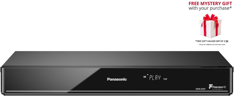 Panasonic DMR-EX97EB DVD Player with 500GB HDD & Freeview+ HD Twin Recorder - Free Gift RRP £30!