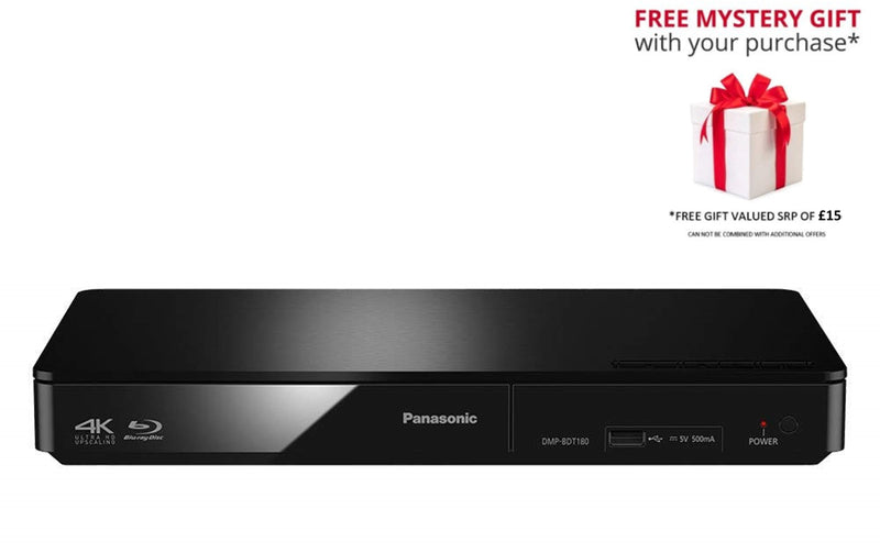 Panasonic DMP-BDT180 UK Model BluRay Player DVD Player - Free Gift RRP £15!
