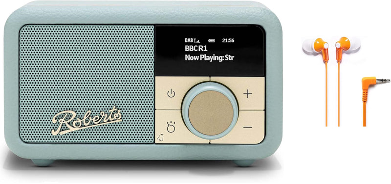 Roberts Revival Petite 2 DAB/DAB+/FM/BT Radio - Including Panasonic Headphone