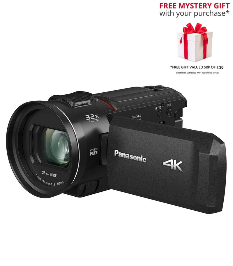 Panasonic HC-VX3E-K 4K Camcorder with 24x Zoom - Free Gift RRP £30!