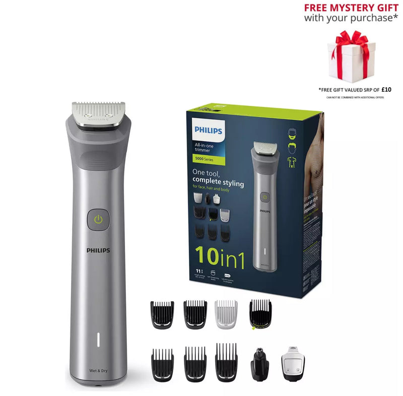 Philips MG5920/15 5000 Series All-in-One Multi-grooming Body Hair Trimmer - Free Gift RRP £10!