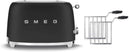 Smeg TSF01 Matte 2 Slice Toaster + TSSR01 2-Sandwich Racks Bundle