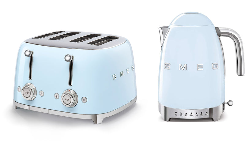 Smeg Bundle Set TSF03 4-Slice Toaster & KLF04 1.7L Variable Temperature Controlled Kettle