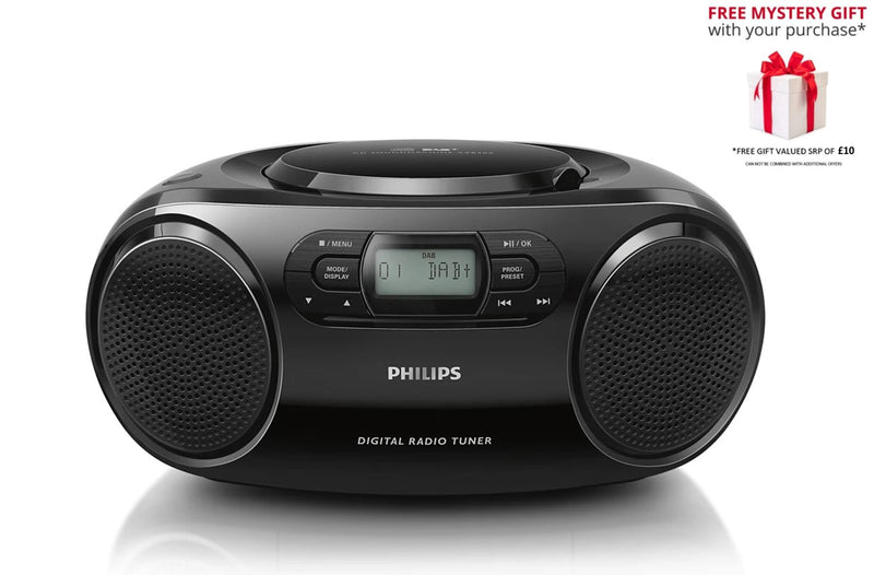 Philips AZB500-12 Portable Stereo System Digital CD Player Soundmachine - Free Gift RRP £10!