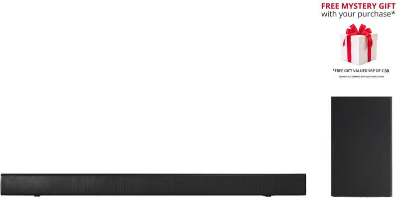 Panasonic SC-HTB150EBK Slim 2.1 Wireless Compact Soundbar with Wireless Subwoofer - Free Gift RRP £30!