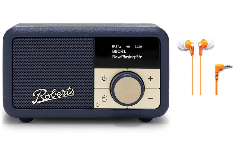 Roberts Revival Petite 2 DAB/DAB+/FM/BT Radio - Including Panasonic Headphone