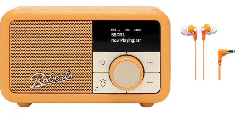 Roberts Revival Petite 2 DAB/DAB+/FM/BT Radio - Including Panasonic Headphone