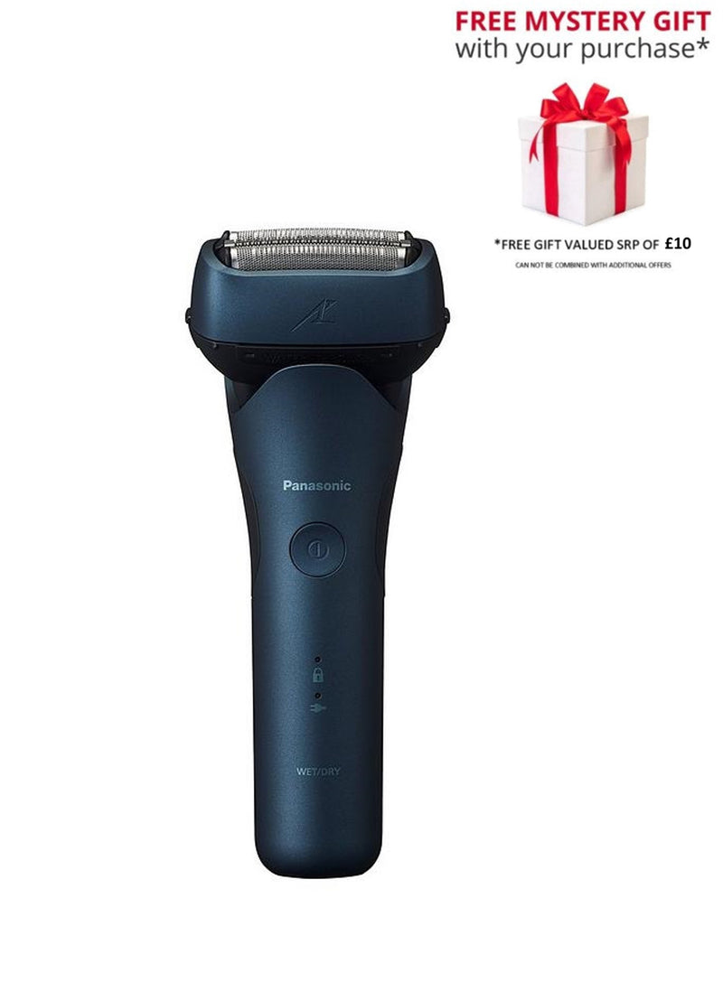Panasonic ES-LT4B 3-Blade Wet and Dry Electric Shaver, Rechargeable, Skin Comfort Sensor, Multi-Flex 12D Head - Free Gift RRP £10!