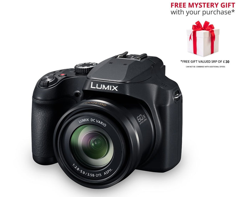 Panasonic Lumix FZ82D 60x Zoom Bridge Camera – Free Gift RRP £30!